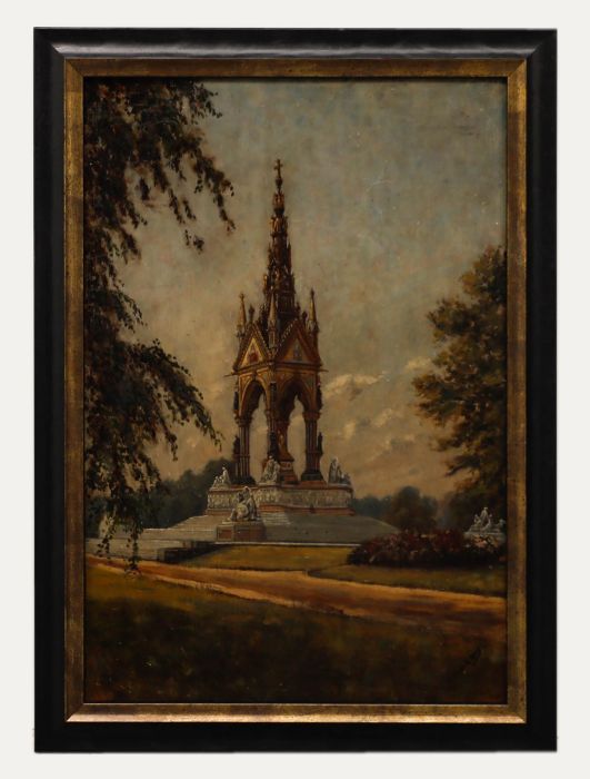 Cyril Epps - Framed Early 20th Century Oil, The Albert Memorial