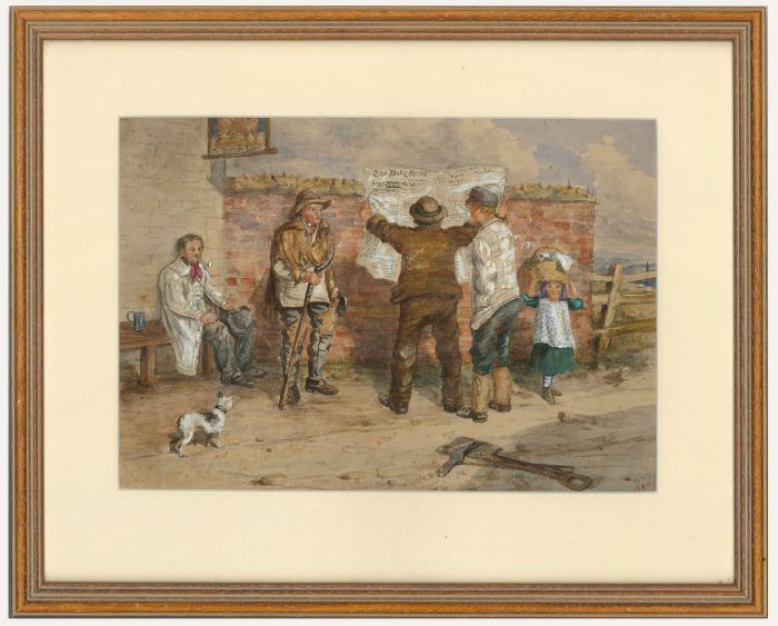 Rose Emelie Stanton (1838-1908) - 1880 Watercolour, The Return of Gladstone