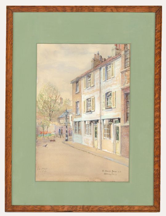 L.A. Allsop - Framed Mid 20th Century Watercolour, St. Alban's Grove, Kensington