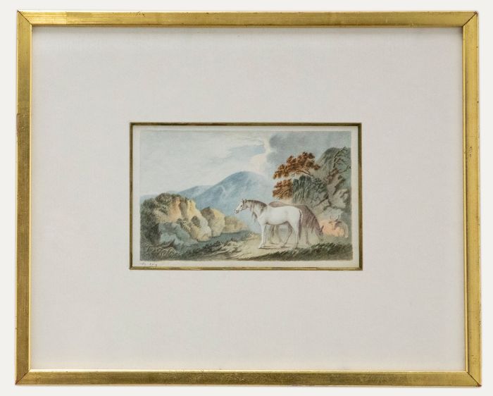George Ely  - Early 19th Century Watercolour, Greys in the Mountains