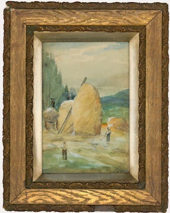 Steven Adam  - 19th Century Watercolour, Haymaking