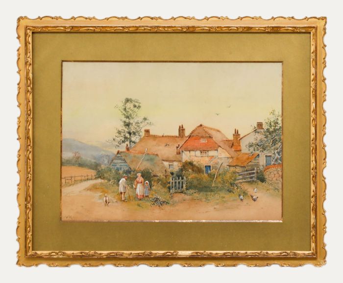 Will Anderson (fl.1880-1895)  - Early 20th Century Watercolour, The Neighbours