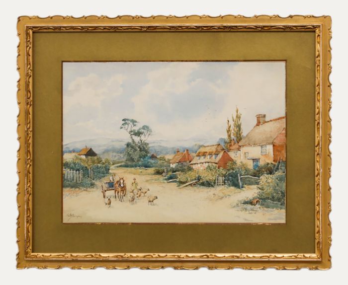 Will Anderson (fl.1880-1895)  - Early 20th Century Watercolour, Fetching Water