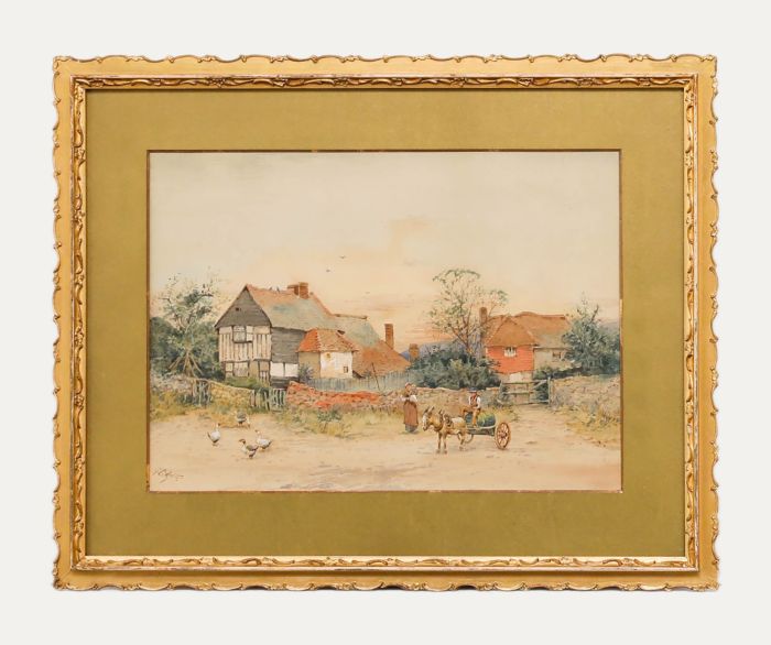 Will Anderson (fl.1880-1895)  - Early 20th Century Watercolour, Morning on Farm