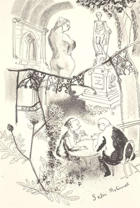 Joan Seton McConnell (1918-1996) - 20th Century Lithograph, Al Fresco Dining