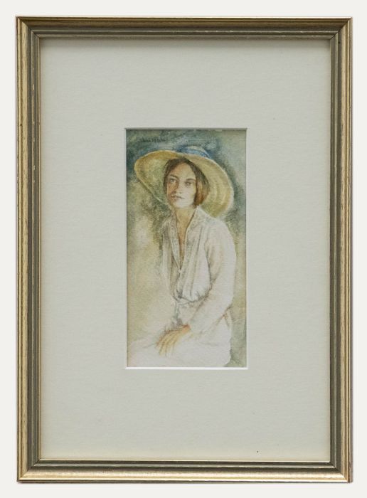 John Fellows - Framed Mid 20th Century Watercolour, Portrait of a Lady