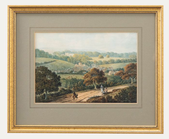 19th Century Watercolour - The Path to Town