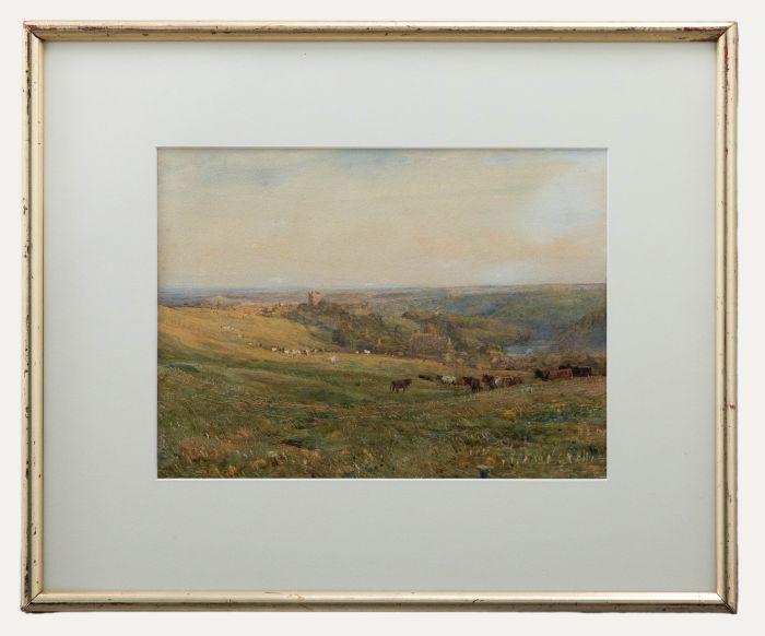 Early 20th Century Watercolour - View of the Village