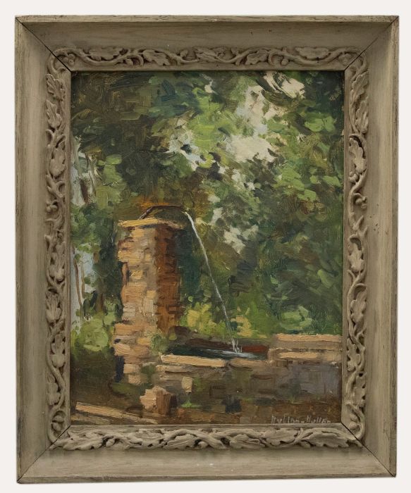 G. Hylton - Framed Mid 20th Century Oil, The Fountain, Rome