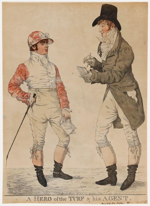 Robert Dighton (1751-1814) - 1806 Etching, A Hero of the Turf & His Agent