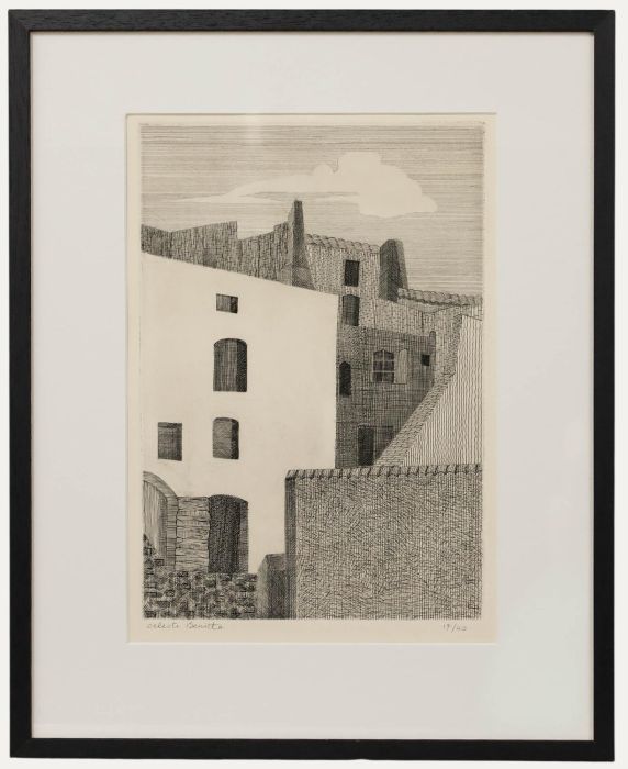 Celeste Benitte (b.1937) - 20th Century Etching, Bonifacio