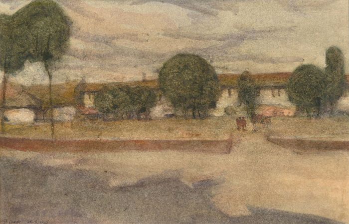 Henry Boddington (1849-1925) - 1905 Watercolour, St. Omer, France