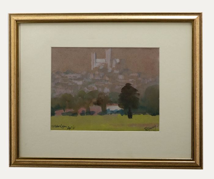 Richard Murray - Framed Mid 20th Century Watercolour, City Outskirts