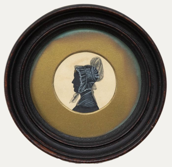   - Early 19th Century Watercolour, Woman in a Lace Bonnet