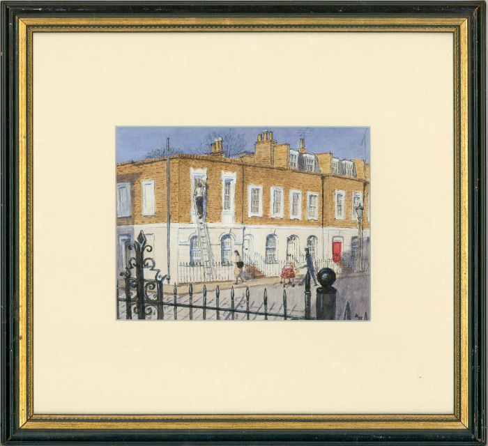 1988 Watercolour - A Sunny Morning in London