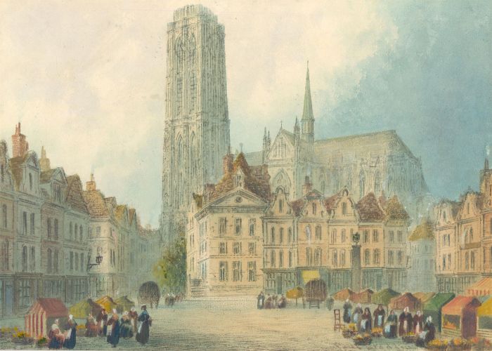 Paul Braddon (1864-1937) - Early 20th Century Watercolour, Malines, South Side
