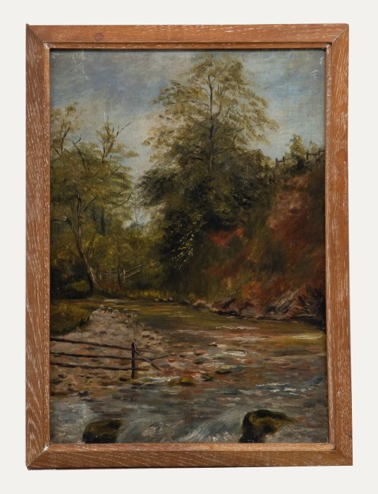 Late 19th Century Oil - Across the River