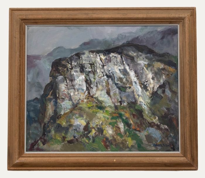 Ronald Ronaldson (1919-2015) - Contemporary Oil, Cliff Face