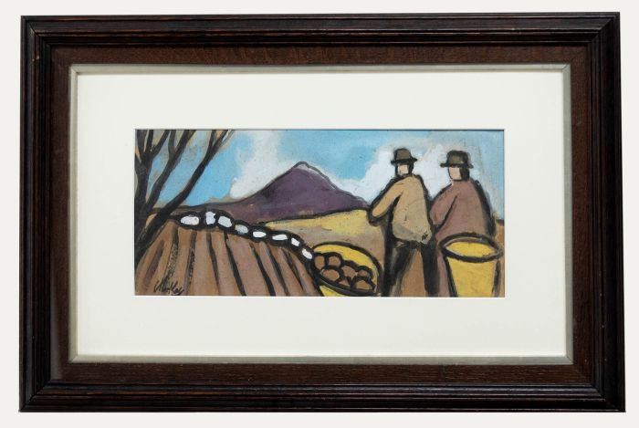 Manner of Markey Robinson - 20th Century Watercolour, Potato Pickers