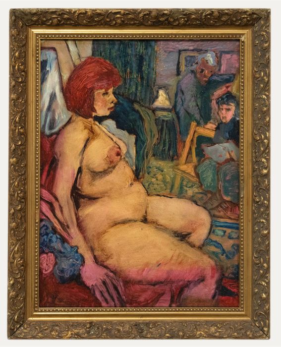 Manner of Oskar Kokoschka - Early 20th Century Oil, The Life Model