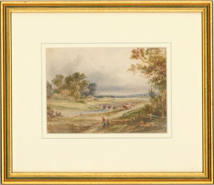 Framed Late 19th Century Watercolour - A Rural View