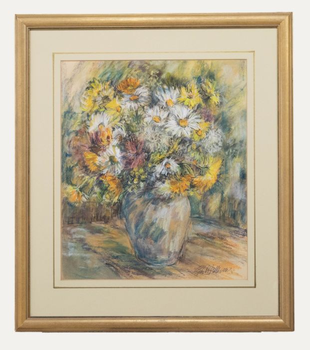 Glo Williams (b.1940) - Contemporary Pastel, Bouquet of Flowers