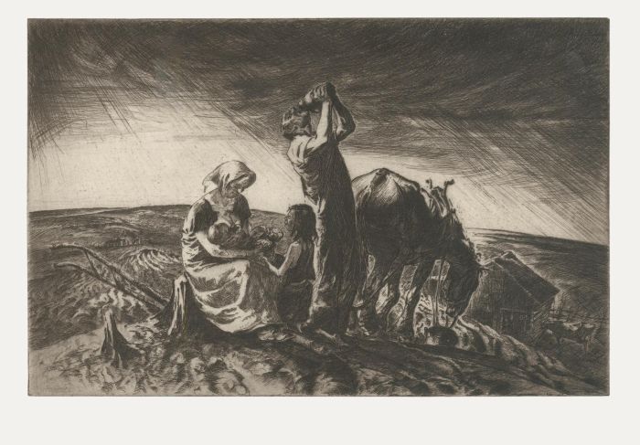 John Edward Costigan (1888-1972) - 20th Century Etching, Workers of the Soil
