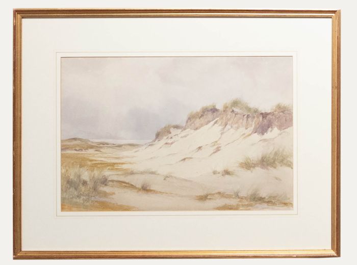 Percy Dixon (1862-1924)  - Framed Early 20th Century Watercolour, White Sands