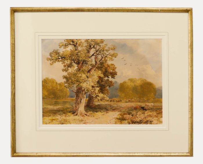 William Bennet (1811-1871) - Mid 20th Century Watercolour, Peaceful Pastures
