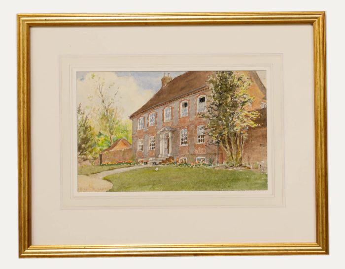 Alfred Henry Hart (1866-1953) - Framed Watercolour, Middleton House, Chidham