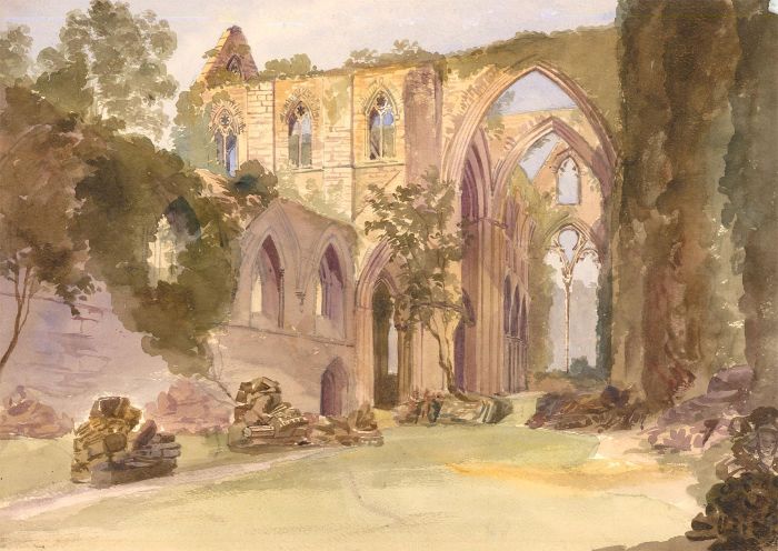 1844 Watercolour - Tintern Abbey