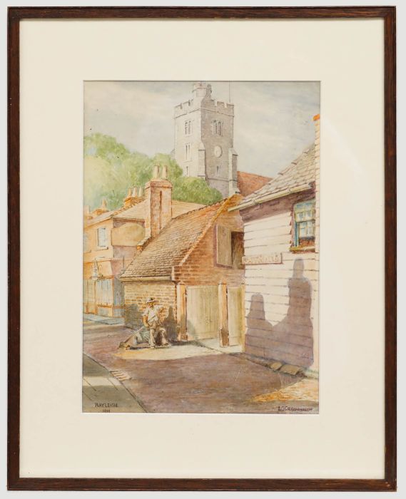 A. Greenhalgh - Framed Early 20th Century Watercolour, A Street in Rayleigh
