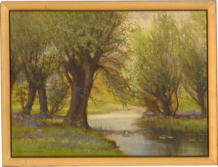 Arthur Harding Norwood (fl.1889-1893) - 1926 Oil, River at Dawn