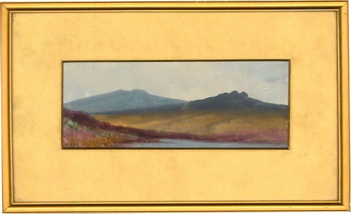 R. Ray - Framed Mid 20th Century Watercolour, Moorland Landscape