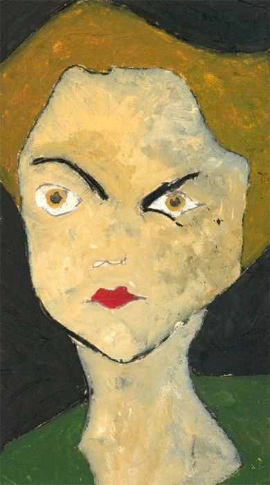 Contemporary Oil - Red Lipstick