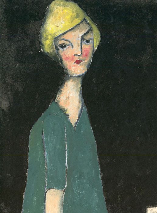 Ben Carrivick - Contemporary Oil, Woman in Green