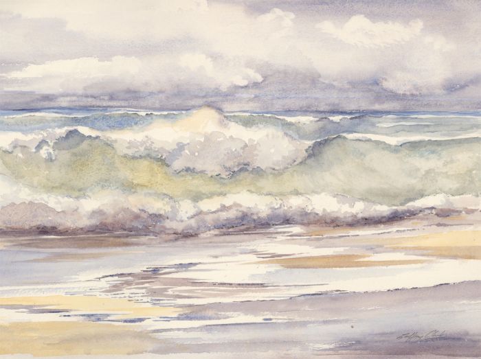 Geoffrey Plant (1939-2000) - 20th Century Watercolour, Winter Sea