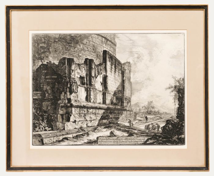 Giovanni Battista Piranesi - 20th Century Engraving, Plautii Mausoleum