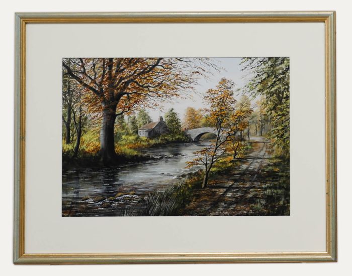 Paul Alexander Nicholas (1943-2007) - Framed Watercolour, A Touch of Autumn