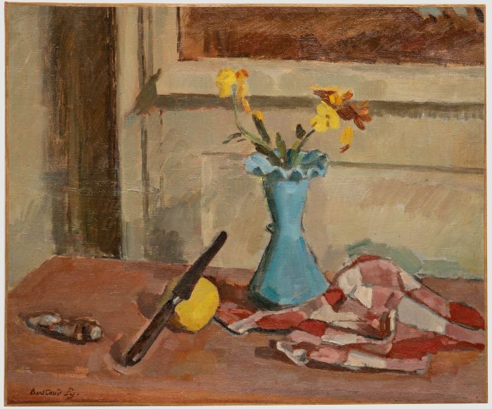 Bertrand Py (1895-1973) - Mid 20th Century Oil, The Blue Glass Vase