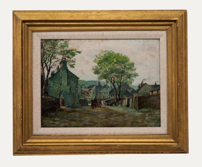 Arthur W. Newsholme - Early 20th Century Oil, Morning in the Village