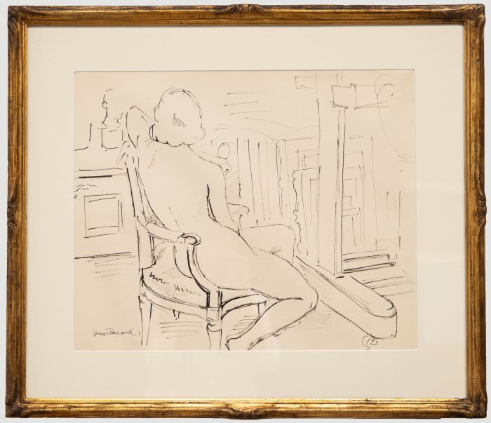 Georges Pacouil (1903-1996) - Mid 20th Century India Ink, In the Atelier I