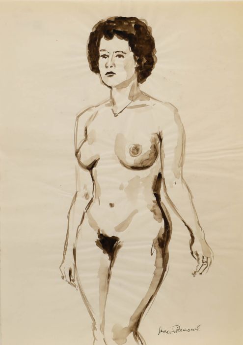 Georges Pacouil (1903-1996) - Mid 20th Century Watercolour, Three-Quarter Nude
