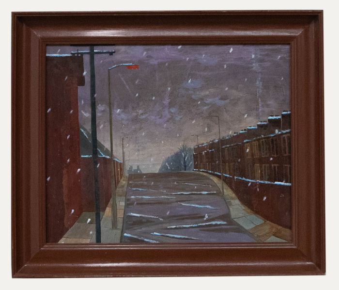 Circle of Theodore Major (1908-1999) - 20th Century Oil, Street in the Snow