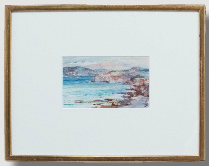Frank Richards RBA (1863-1935) - Turn of the Century Watercolour, Coastal Study