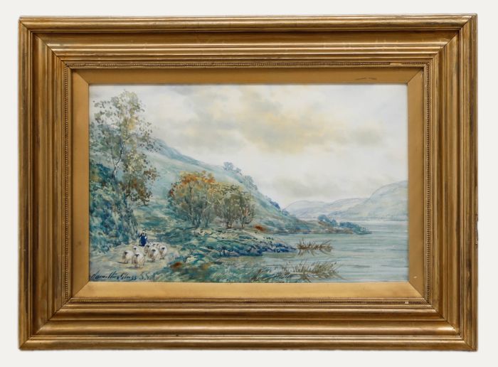 John Hamilton Glass (fl.1890-1925) - Framed Watercolour, Lake of Menteith