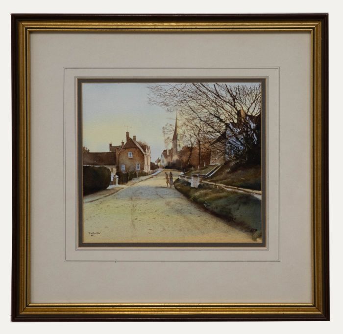 Richard Bolton (b.1950) - Framed 20th Century Watercolour, Church Road
