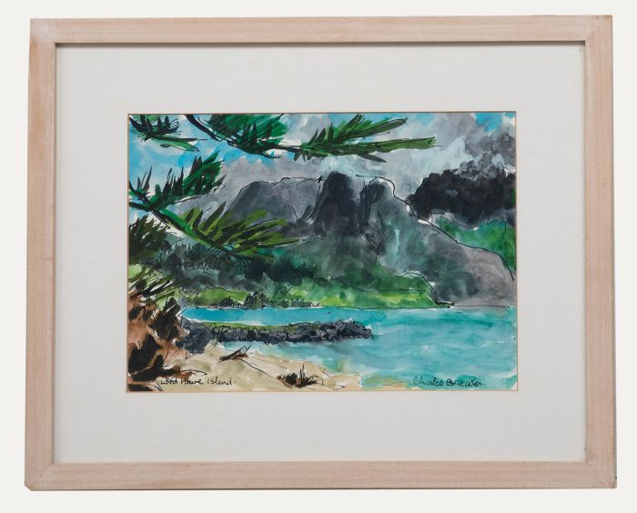 Charles Breaker (1906-1985)  - Mid 20th Century Watercolour, Lord Howe Island
