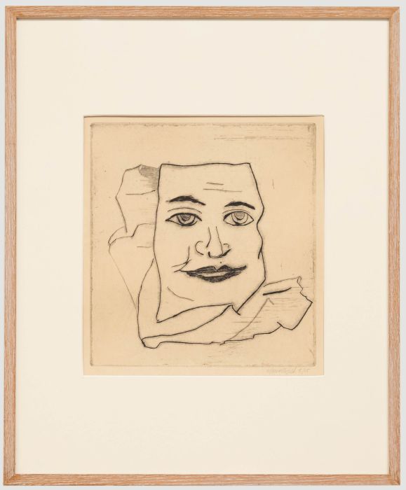 Hans Wigert (1932-2015) - 20th Century Etching, Tomtemask