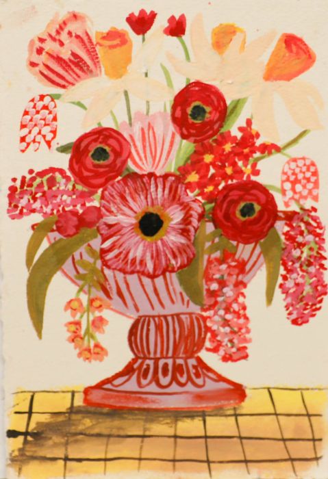 Jemma Jamie - Contemporary Gouache, Seasonal Florals IV